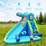 Hippo Inflatable Water Slide Bounce House with 740W Blower