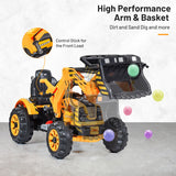 12 V Battery Powered Kids Ride on Dumper Truck-Yellow.