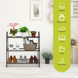 3-Tier Metal Plant Stand Shelf Display Rack for Plants Shoes Flower Pot