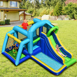 5-in-1 Kids Inflatable Climbing Bounce House without Blower