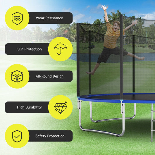 15 Feet Trampoline Safety Replacement Protection Enclosure Net