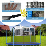 10Ft Replacement Weather-Resistant Trampoline Safety Enclosure Net