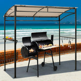 7 x 4.5 Feet Grill Gazebo Outdoor Patio Garden BBQ Canopy Shelter-Beige