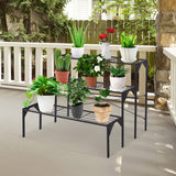 Outdoor 3 Tier Metal Plant Stand with Heavy Duty Rack for Multiple Use