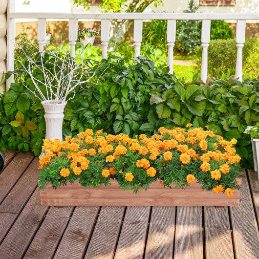 Wooden Decorative Raised Garden Bed for Yard and Window