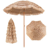 7.2 Feet Patio Thatched Tiki Umbrella Hawaiian Hula Beach Umbrella