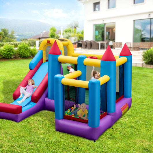 5-in-1 Inflatable Bounce Castle without Blower