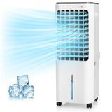 4-in-1 Evaporative Air Cooler with 12L Water Tank and 4 Ice Boxes-White