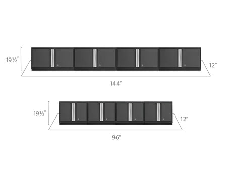 Bold Series 8 Piece Wall Cabinet Set