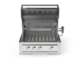 Outdoor Kitchen Grill Cart with Platinum Grill & Dual Side Burner