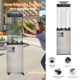 41 000 BTU Propane Patio Heater with Metal Hood-Gray