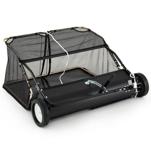 42 Inch Tow-Behind Lawn Sweeper with 26/27 Cu.FT Hopper Bag