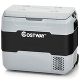 42 QT Portable Dual-Zone Car Refrigerator-Gray