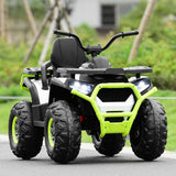 12 V Kids Electric 4-Wheeler ATV Quad with MP3 and LED Lights-White