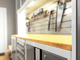 Bold Series 9 Piece Cabinet Set with 2 Tool, Base, Wall Cabinets and 30 In. Lockers