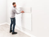 160 SQ. FT. PVC Slatwall with 40-Piece Accessory Kit