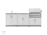 Outdoor Kitchen Stainless Steel 3 Piece Cabinet Set with Sink, Bar and Grill Cabinet