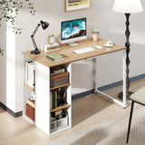 45 Inch Computer Desk with 5 Storage Compartments and Metal Frame
