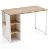 45 Inch Computer Desk with 5 Storage Compartments and Metal Frame
