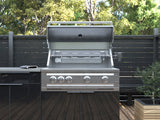 Outdoor Kitchen Aluminum 5 Piece Cabinet Set with Bar, Sink, Grill Cabinet, Platinum Grill, and Countertop