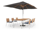 Monterey 6 Seater Dining Set with 96 In. Table with Umbrella