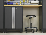 Bold Series 9 Piece Cabinet Set with Display Shelf, Wall, Base Cabinets and 30 In. Lockers