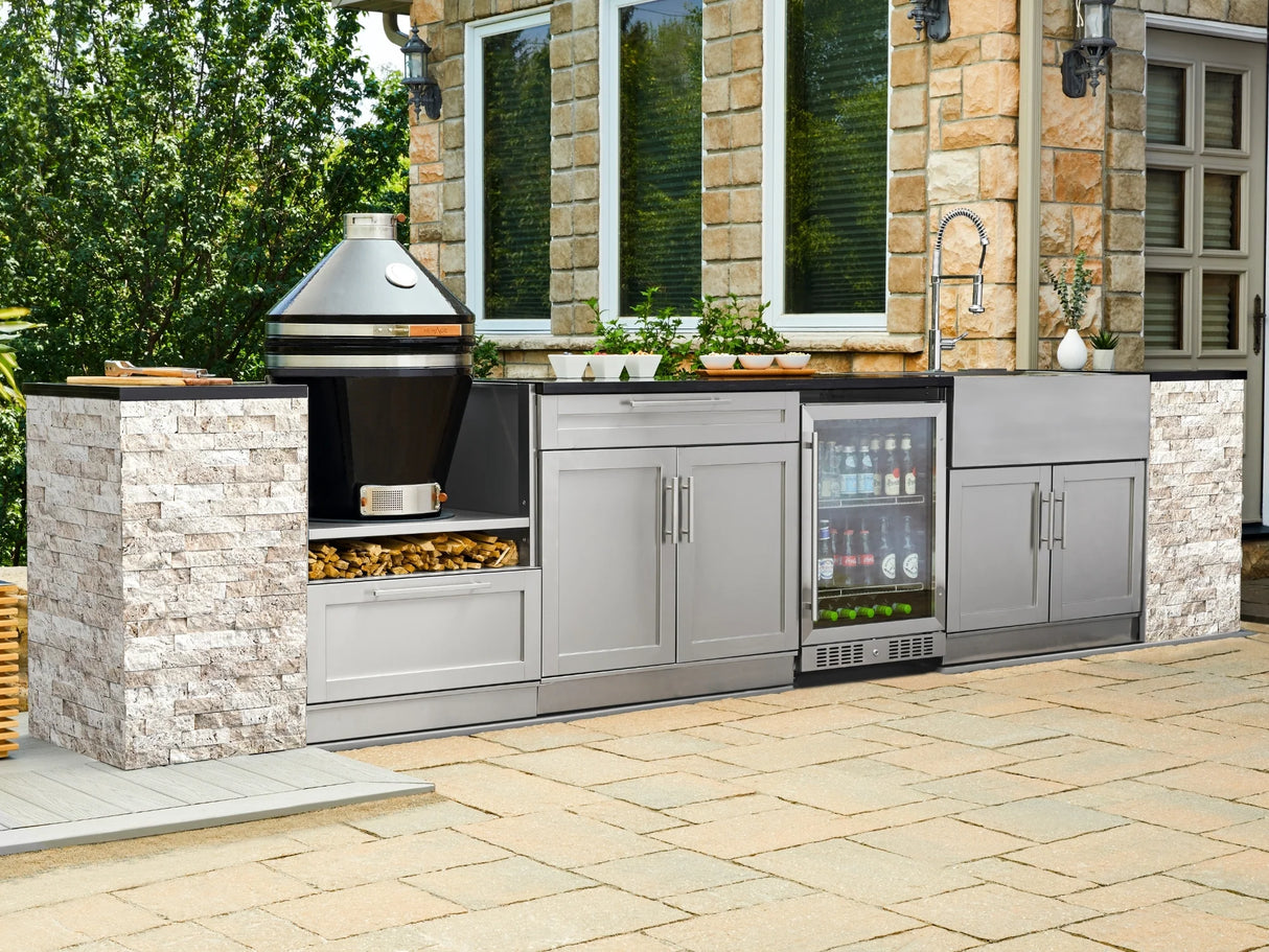 Outdoor Kitchen Signature Series 6 Piece Cabinet Set with Kamado Cabinet