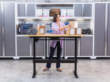 56 In. Electric Adjustable Height Worktable with Drawer