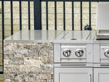 Outdoor Kitchen Signature Series 6 Piece Cabinet Set with Platinum Grill and Grill Cabinet