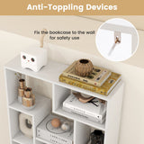 47-Inch Tall Bookshelf for Home Office Living Room-White