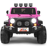 12V 2-Seater Ride on Car Truck with Remote Control and Storage Room-Pink