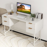 48 Inch Home Office Computer Desk with 4 Drawers-White