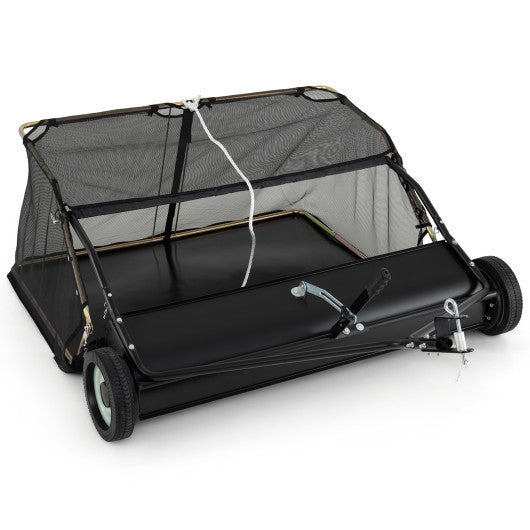 48 Inch Tow-Behind Lawn Sweeper with 26/27 Cu.FT Hopper Bag