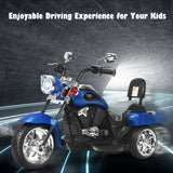 6V 3 Wheel Kids Motorcycle-Blue