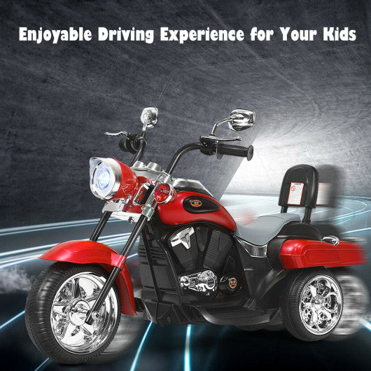 6V 3 Wheel Kids Motorcycle-Red