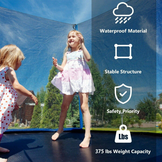 14 Feet Trampoline with Safety Enclosure Net and Ladder Outdoor for Kids Adults