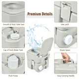 5.3 Gallon 20 L Portable Travel Toilet for Camping RV Indoor Outdoor