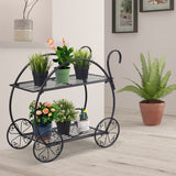 Heavy Duty Metal Flower Cart Plant Stand