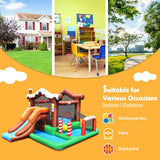 Kids Inflatable Bounce House Jumping Castle Slide Climber Bouncer Without Blower