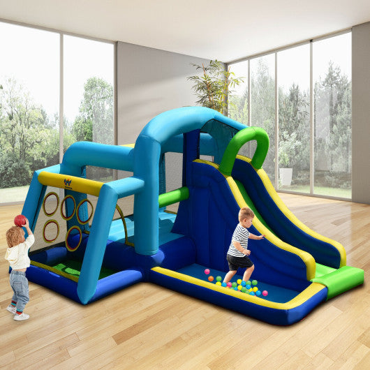 5-in-1 Kids Inflatable Climbing Bounce House without Blower