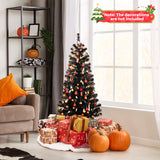 4.5 Feet Artificial Halloween Tree with 6 Lighting Modes and 5 Musics