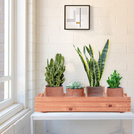 Wooden Decorative Raised Garden Bed for Yard and Window