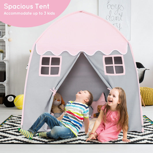 Portable Indoor Kids Play Castle Tent-Pink