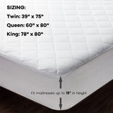 Auto Shut Off Heated Electric Mattress Pad with Dual Controller-Queen Size