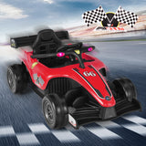 12V Kids Ride on Electric Formula Racing Car with Remote Control-Red