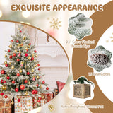 4 FT Pre-lit Artificial Entrance Christmas Tree 100 LED Lights