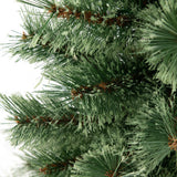 4 Feet Pre-Lit Potted Christmas Tree Pine Needles