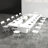 4 Pack Metal Folding Chairs with Plastic Seat and Back-White