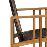 4 Pieces Patio Rattan Conversation Set with Seat and Back Cushions-Off White