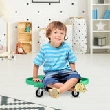 4 Pieces Kids Sitting Scooter Set with Non-marring Universal Casters-Multicolor